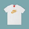 Nike Men's Gold Branded T-shirt-1-white