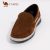 High Quality Camel Leather Slip-on Shoe Brown With White Fishing On The Sole Fashion For Men