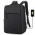 Smart High Quality Shoulder Backpack Durable Plain Zipper Bag With USB Charging Port